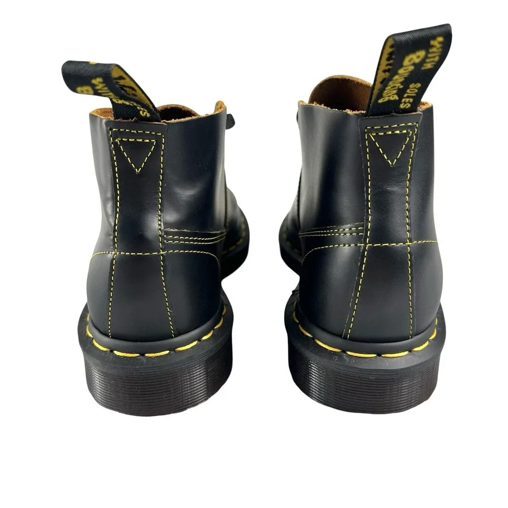 Dr Martens Church Vintage Monkey Boots Black Leather Men's 6 Women's 7 EU 38
